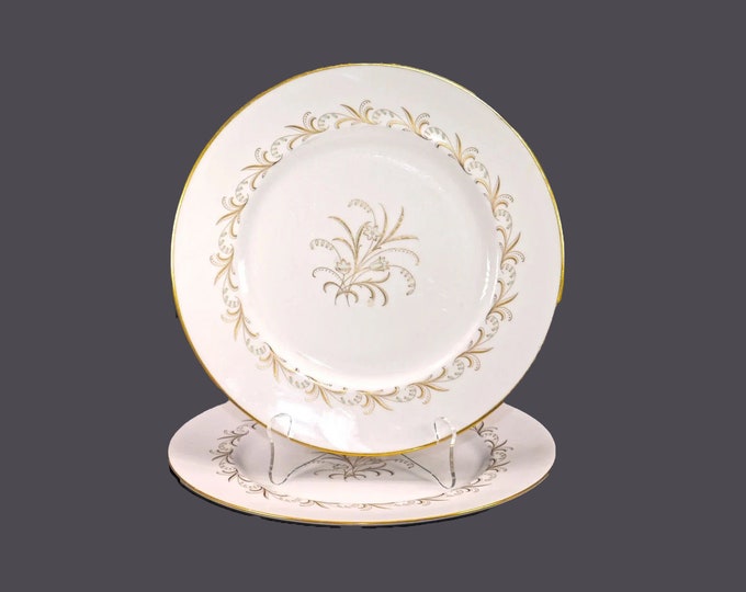 Pair of Paragon Bride's Bouquet | Paragon Chateau large dinner plates made in England.