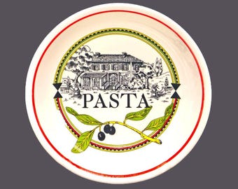 Himark HIM20 large round pasta serving bowl made in Italy. Central house pasta wording.