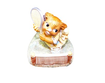 Vintage Pendelfin Annette Rabbit Figurine. Tennis Pro Model