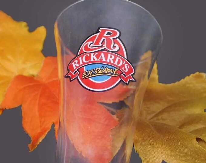 Vintage Rickard's Ale Pint Glass with Etched Logo