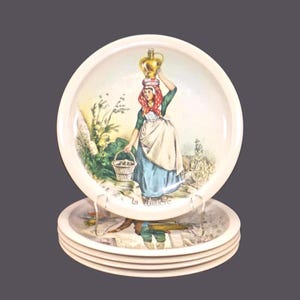 Vintage Royal Boch Salad Plate: La Louviere Keramis Design