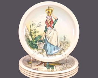 Plato de ensalada vintage Royal Boch Keramis La Louviere. Diseño a elegir.