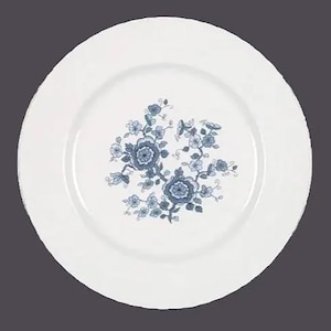 Wedgwood Royal Blue Ironstone Speiseteller. Blau-weißes Geschirr Made in England. Wird einzeln verkauft.