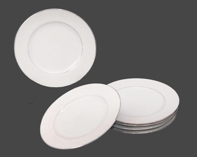Six Royal Cameo Spanish Lace bread plates made in Japan.