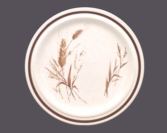 Vintage Haniwa Stone Harvest stoneware salad plate made in Japan.