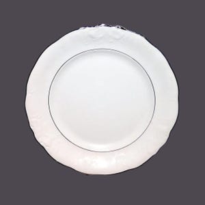 Vintage Walbrzych Platina chop plate round platter made in Poland.