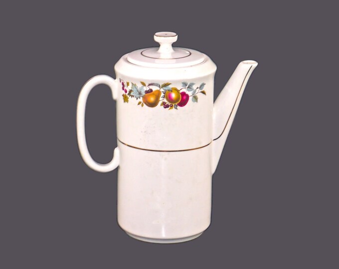 Barker Brothers Russet Glow six-cup coffee pot made in England.