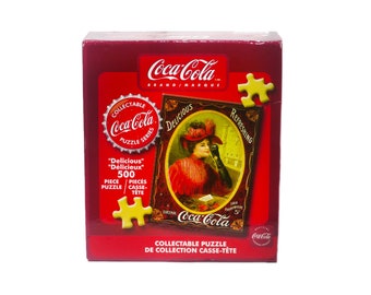 Vintage Coca-Cola Gibson Girl Jigsaw Puzzle: 500 Pieces, Sealed Box