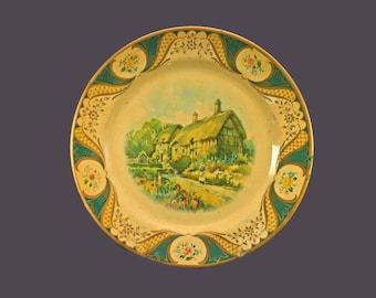 Portland Ware | The Metal Box Company Cottage Garden round serving tray made in England.