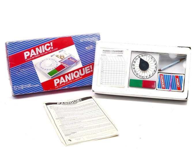Vintage Panic board game published 1987 Playtoy. Made in USA. Complete.