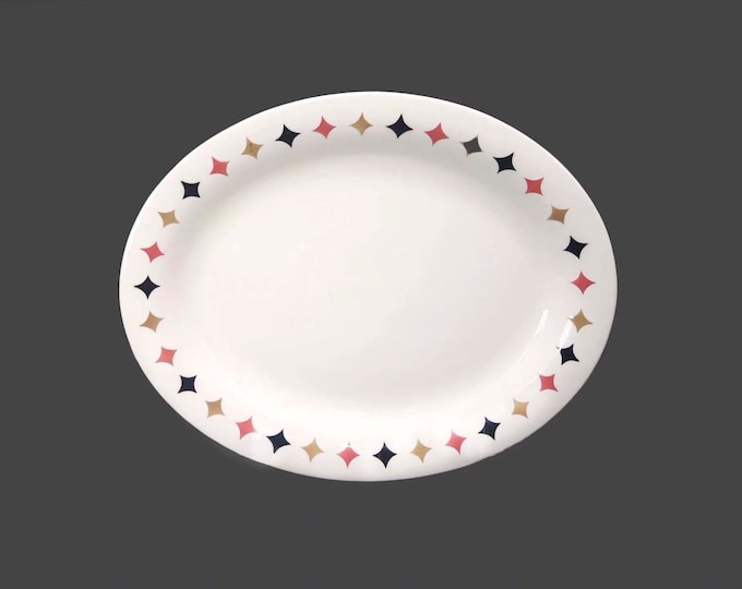TG Green Quatro oval meat platter. Gayday Tableware Berit Ternell design made in England.
