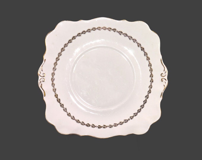 Royal Standard lugged | handled cake, cookie, pastry serving plate made in England.
