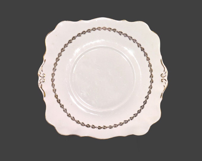 Royal Standard lugged | handled cake, cookie, pastry serving plate made in England.