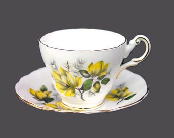 Vintage Regency Bone China RE47 cup and saucer set made in England.