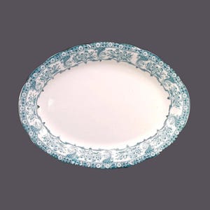 Antique Colonial Pottery | Winkle & Wood Malvern oval turkey platter made in England.