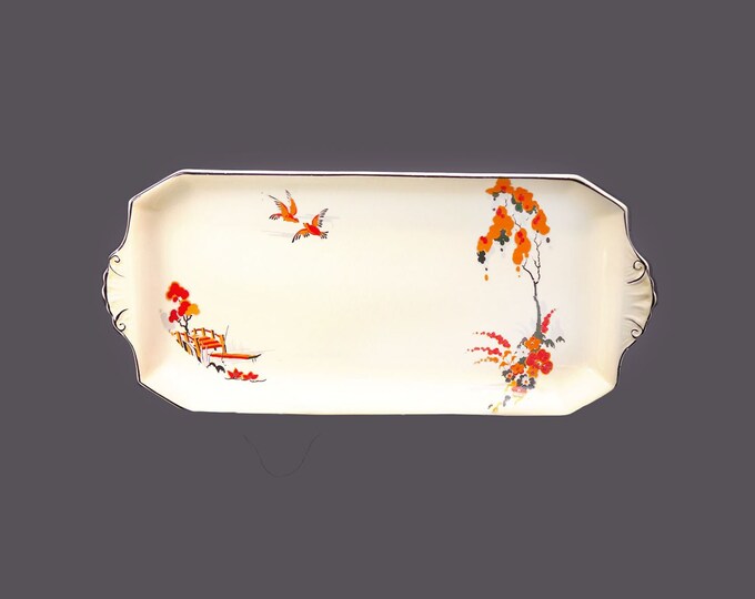 Royal Staffordshire Spanish River sandwich, bread, cranberry tray. Honey Glaze ironstone made in England.