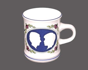 Denby 1981 Commemorative stoneware mug of The Royal Wedding of Charles and Diana made in England.