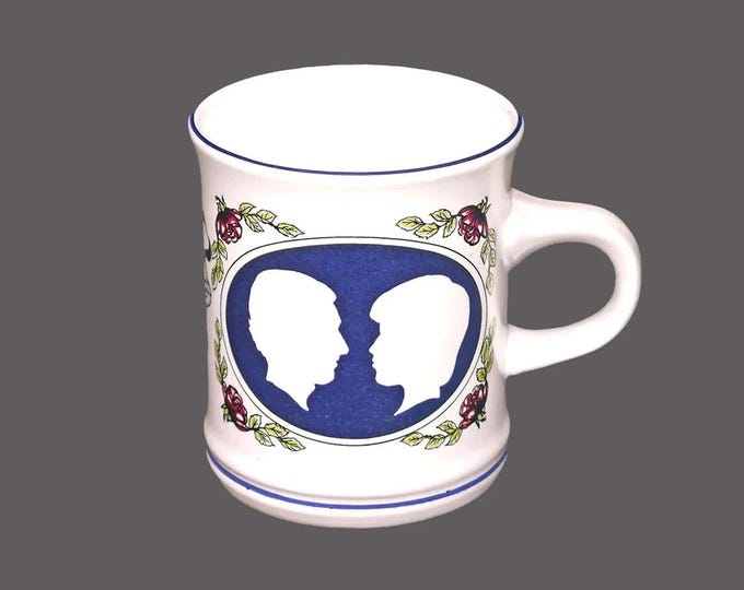 Denby 1981 Commemorative stoneware mug of The Royal Wedding of Charles and Diana made in England.