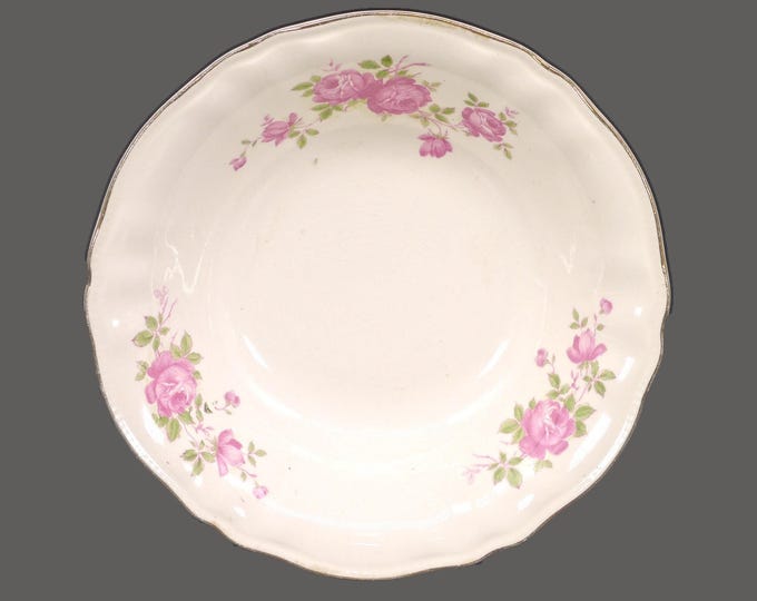 British Empire Ware Devon Rose round serving bowl made in England.
