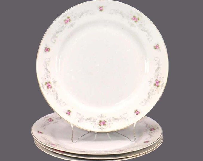 Four Fine China of Japan Rosedale | Rose Dale dinner plates.