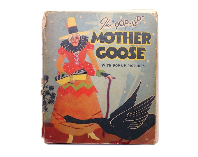 Pop-Up Mother Goose Nursery Rhymes children's book. Published by Blue Ribbon Press NY. Incomplete (see notes below).