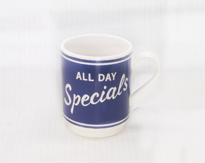 Kate Spade for Lenox Order's Up All-Day Specials coffee or tea mug. Retro diner look.