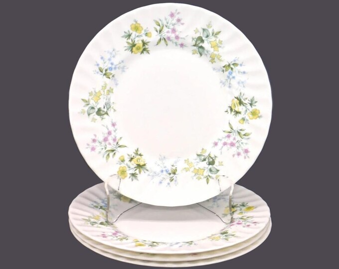 Vintage Minton Spring Valley salad plates made in England. 4 plates.