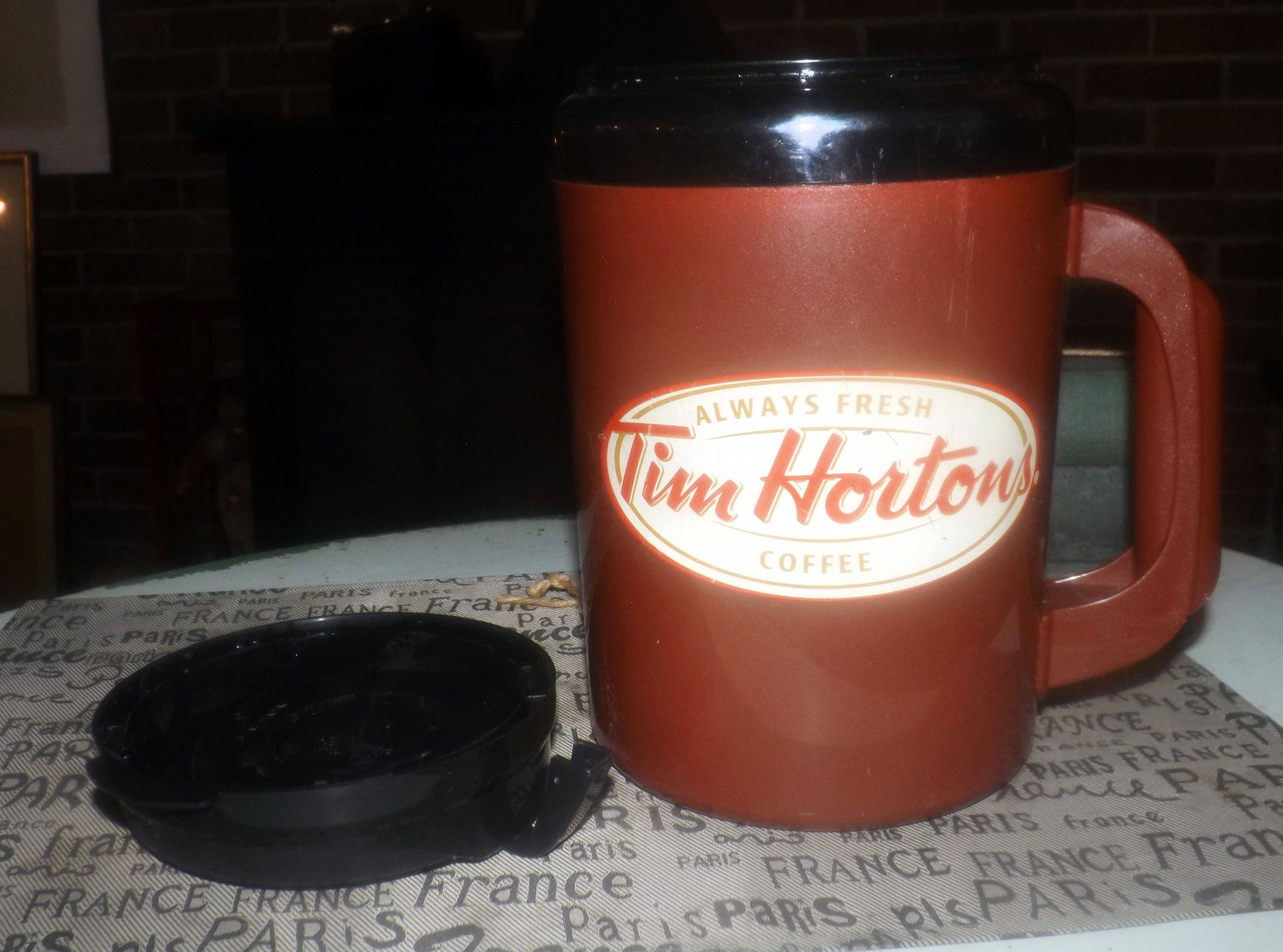Vintage (late 1980s) huge 50 oz.Tim Horton's Superinsulated Travel