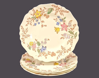 Antique art-nouveau J&G Meakin Cotswold dinner plates. Sol Sunshine Ironstone made in England. Choose quantity below.