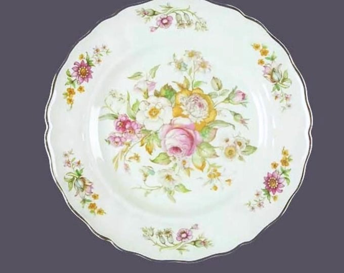 Vintage Grindley Kashmir luncheon plate. Royal Petal Marlborough England.
