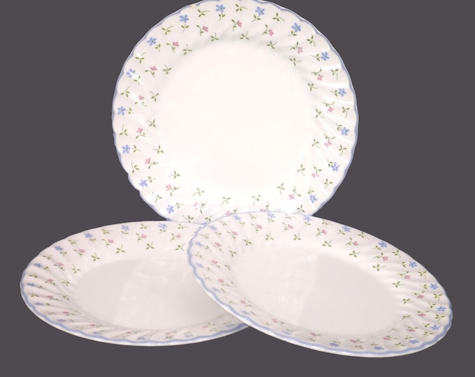 Vintage Johnson Brothers Melody salad plates made in England. Set of 3.
