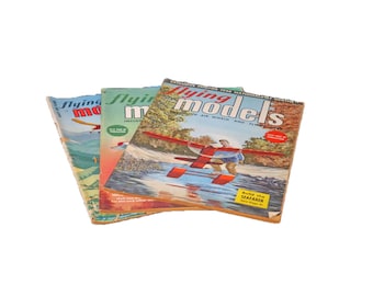 MCM Flying Models hobby magazines. Harle USA. 3 issues.