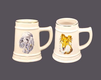 Vintage Sovereign Potters Dog Beer Stein: Terrier or Collie