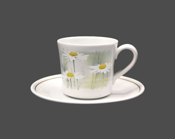 Royal Doulton Daisyfield LS1040 stoneware cup and saucer set. Lambethware stoneware made in England.