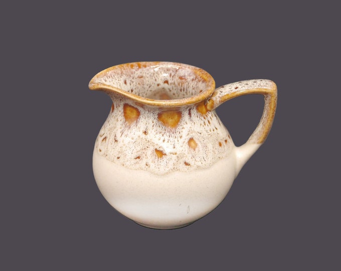 Fosters Pottery | Fosters of Cornwall Honeycomb pattern drip-glaze stoneware creamer jug.