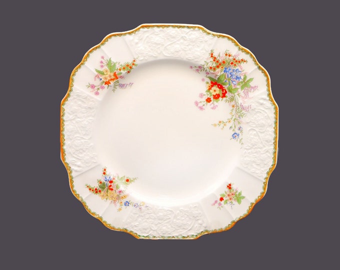 Myott Devon square dinner plate made in England. Flaw (see below).