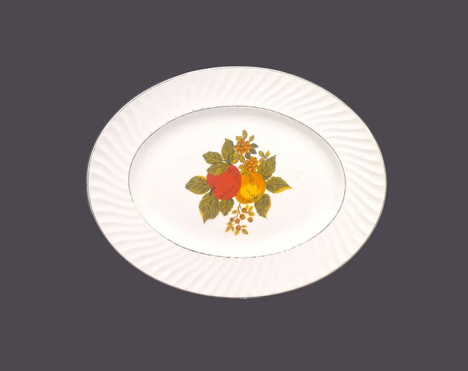 Wedgwood English Harvest oval platter made in England. Fall fruit.
