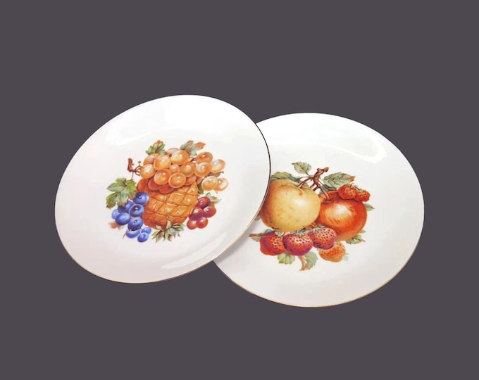 Pair of Kahla KHL9 Bavarian fruit salad plates made in Germany.