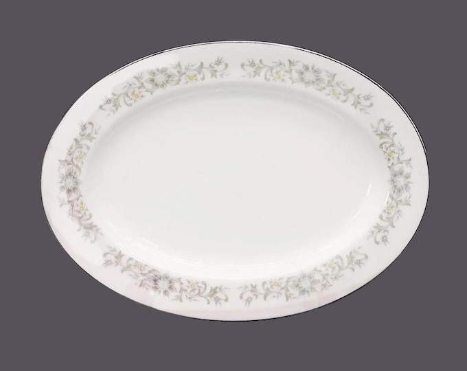 Premiere Fine China Bluegrass M2005 oval platter made in Japan.