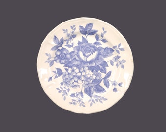 Eaton Home salad plate. Blue floral toile. Sold individually.