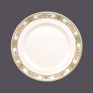Antique Alfred Meakin Clifton Plate: Floral Dessert Plate