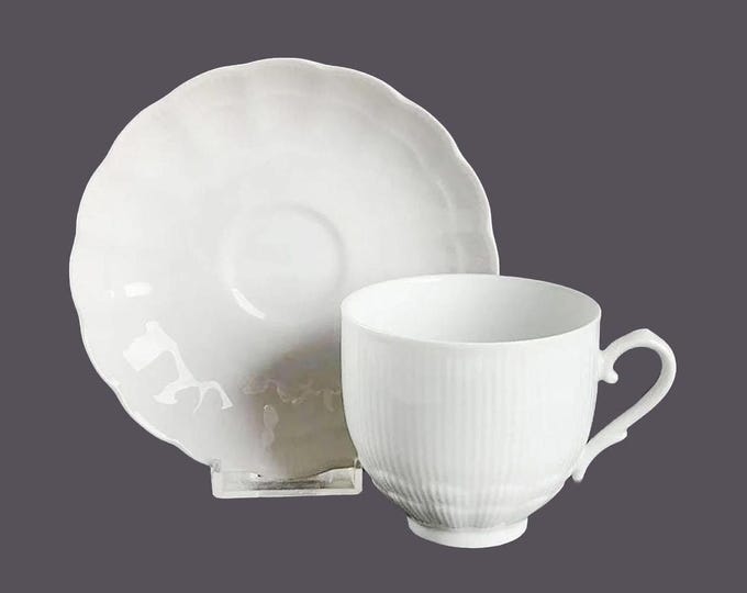 Kaiser Romantica Chef's favorite all-white cup and saucer set made in Germany.