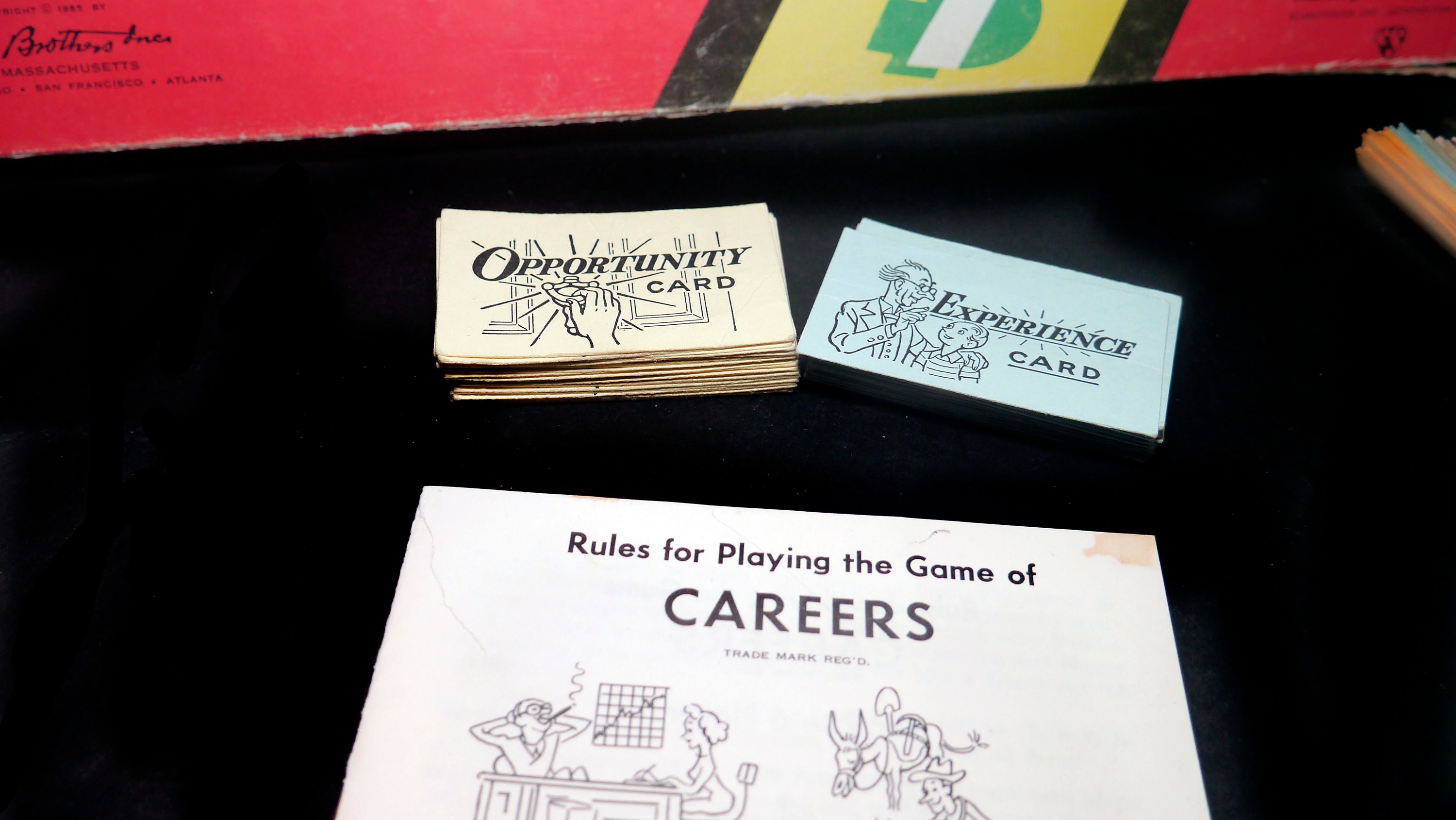 Midcentury (1955) firstedition Careers board game published by Parker