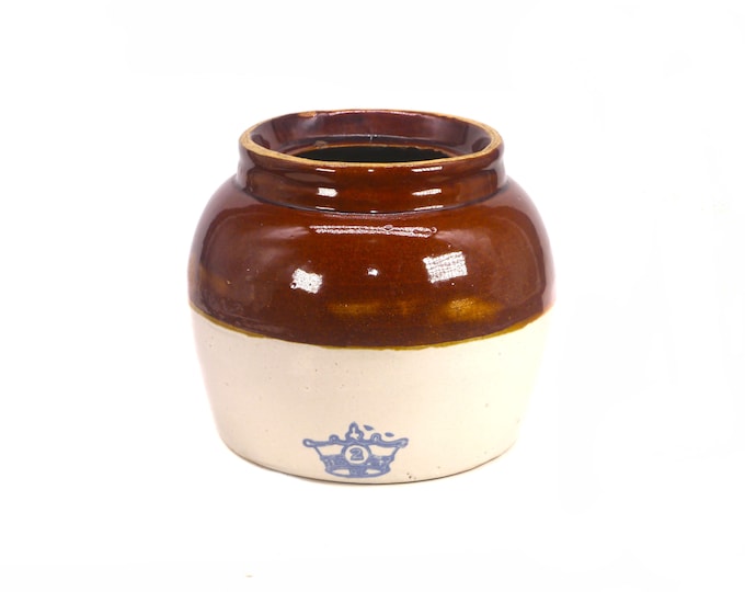 Pre-Prohibition era Robinson Ransbottom Kings Crock #2 made USA. Gift for him. Gift for dad. Minor flaws (see below).