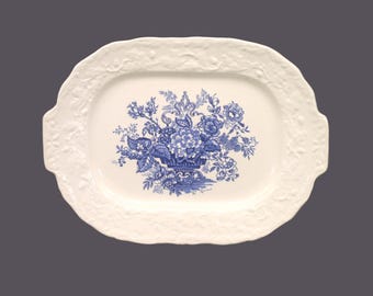 Vintage Masons Ascot on Oak | Hanging Basket lugged platter made in England.