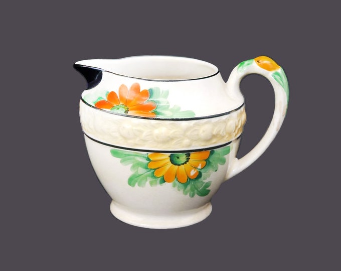 Almost antique British Anchor Pottery 4107 art-deco lemonade, iced tea, kool-aid pitcher made in England.