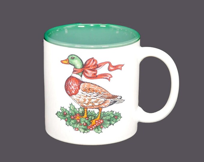 Potpourri Press Christmas Goose holiday coffee or tea mug made in Japan.