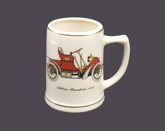 Vintage Salem China automobile beer stein. Autocar Runabout 1902.
