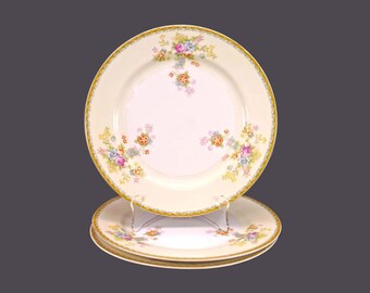 Three Gold China GOC35 dinner plates made in Japan.