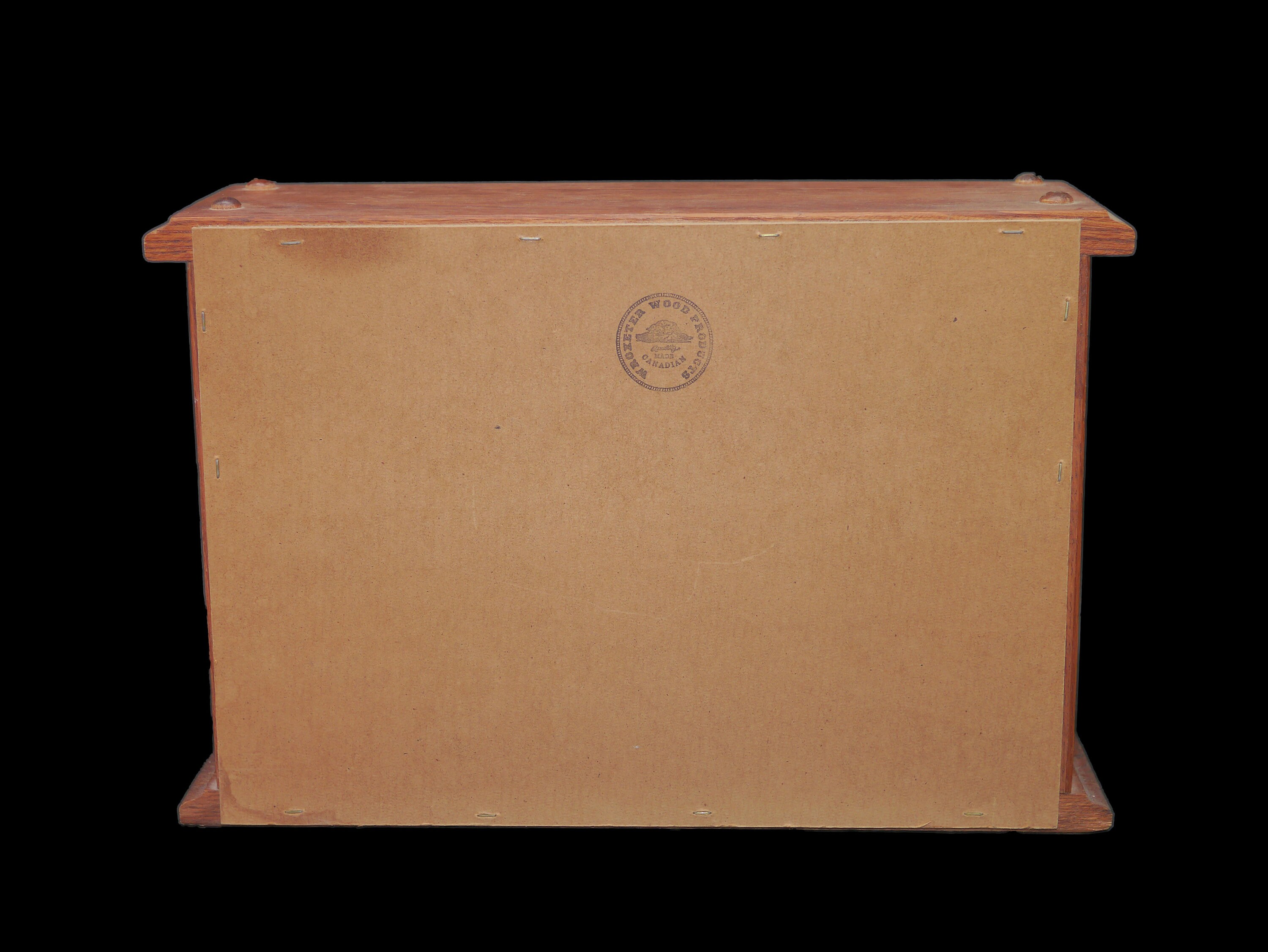 Vintage (1980s) solid oak rolltop bread box made by Wroxeter Wood